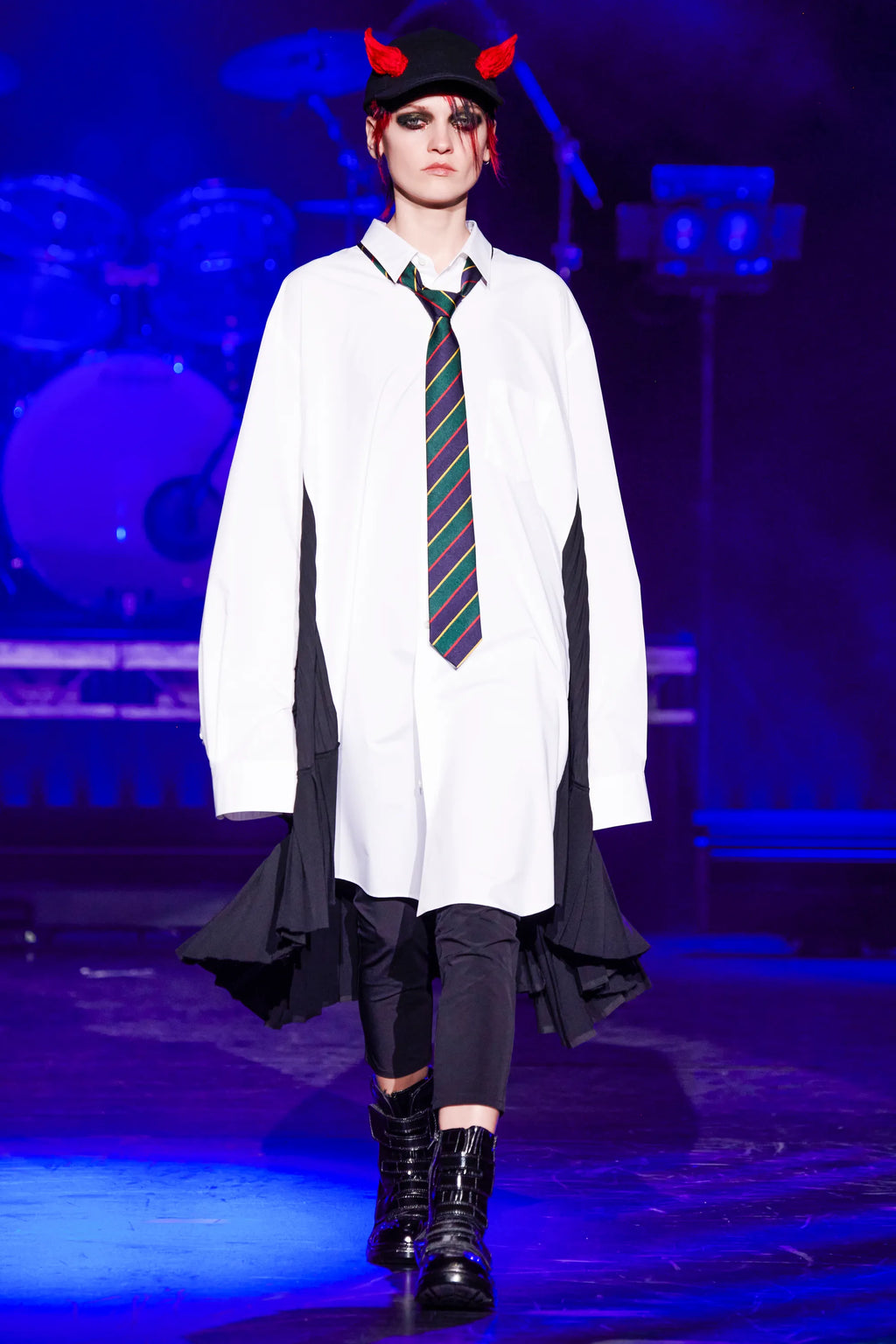 Junya Watanabe AW21 oversized flying shirt dress – styled view | Recente Studio