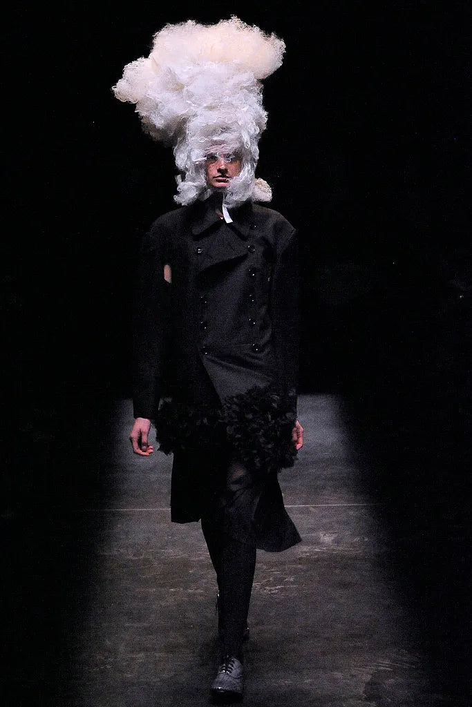 Comme des Garçons SS09 deconstructed trench coat – styled view | Recente Studio