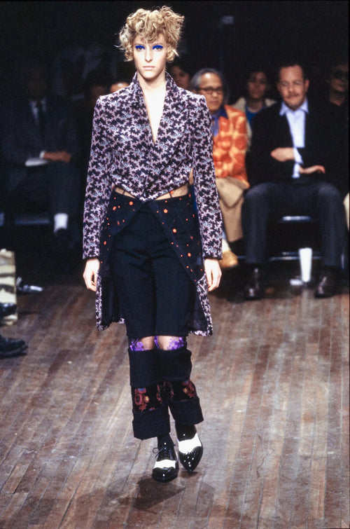 Comme des Garçons AW01 printed velvet jacket – runway | Recente Studio