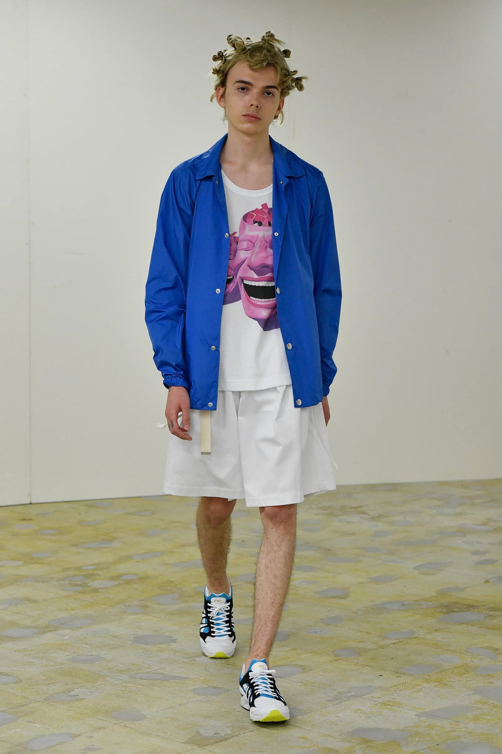 Comme des Garçons SHIRT SS21 x Yue Minjun nylon jacket – runway | Recente Studio