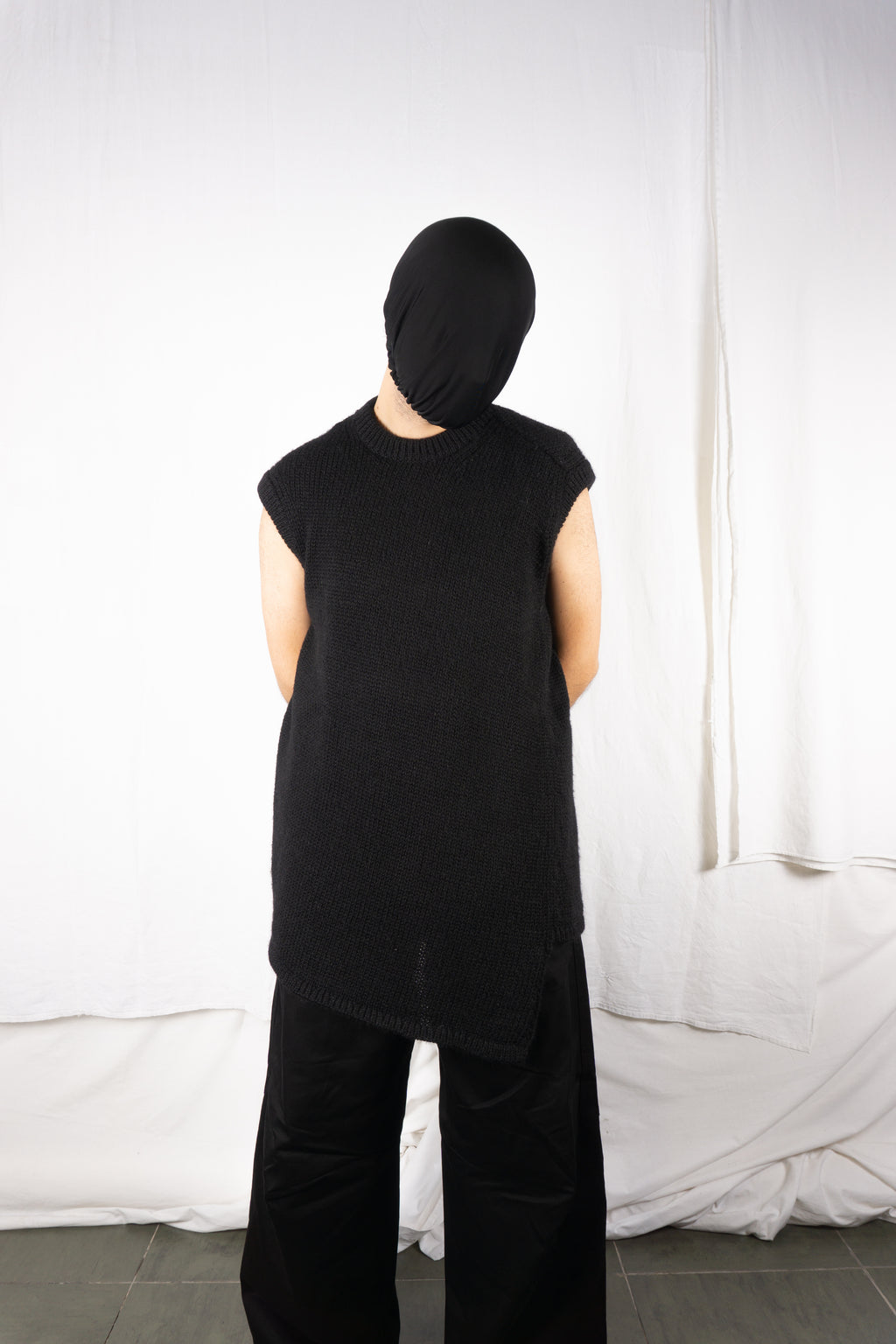 Comme des Garçons 1990s asymmetrical vest – front view | Recente Studio