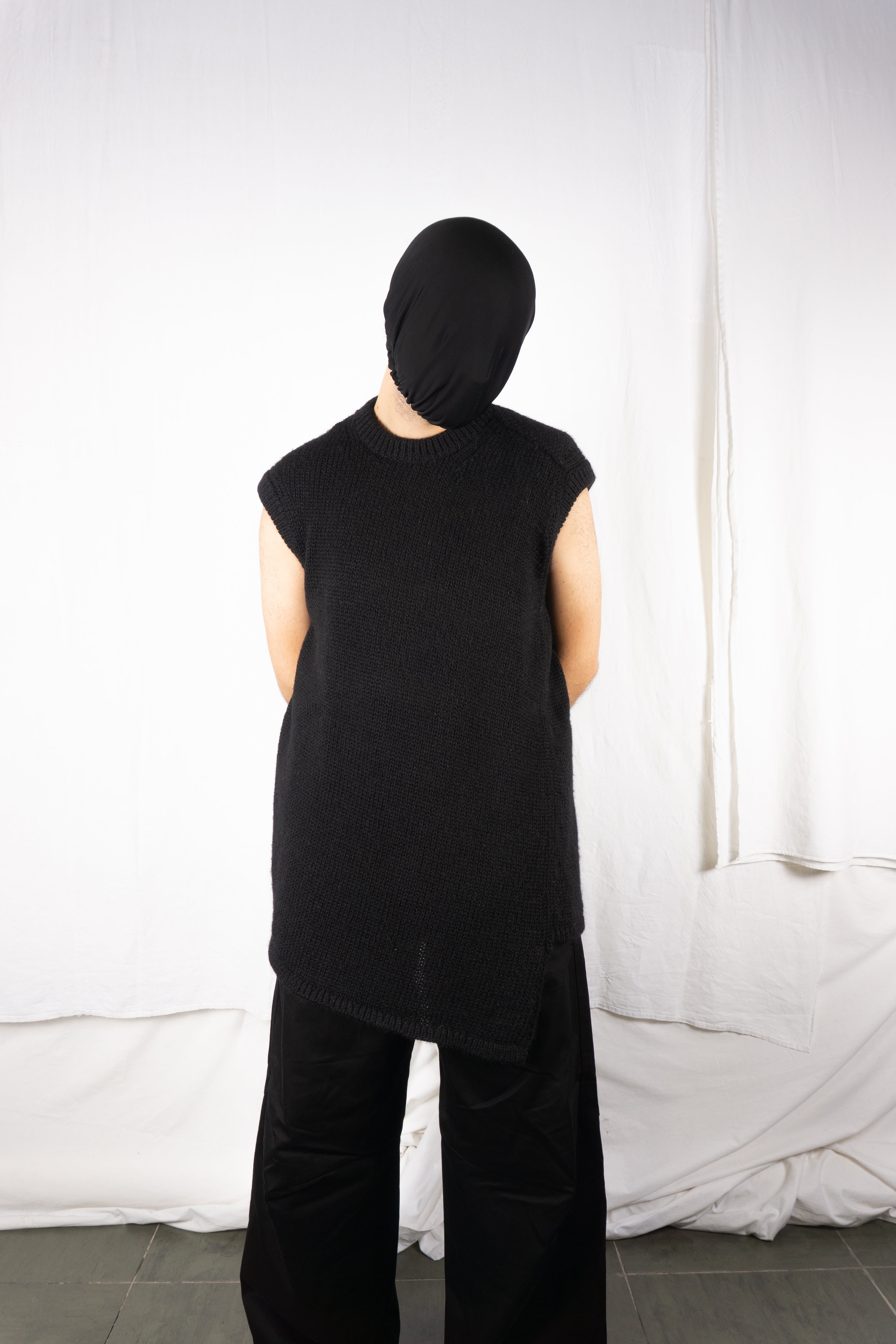 Comme des Garçons 1990s asymmetrical vest – front view | Recente Studio
