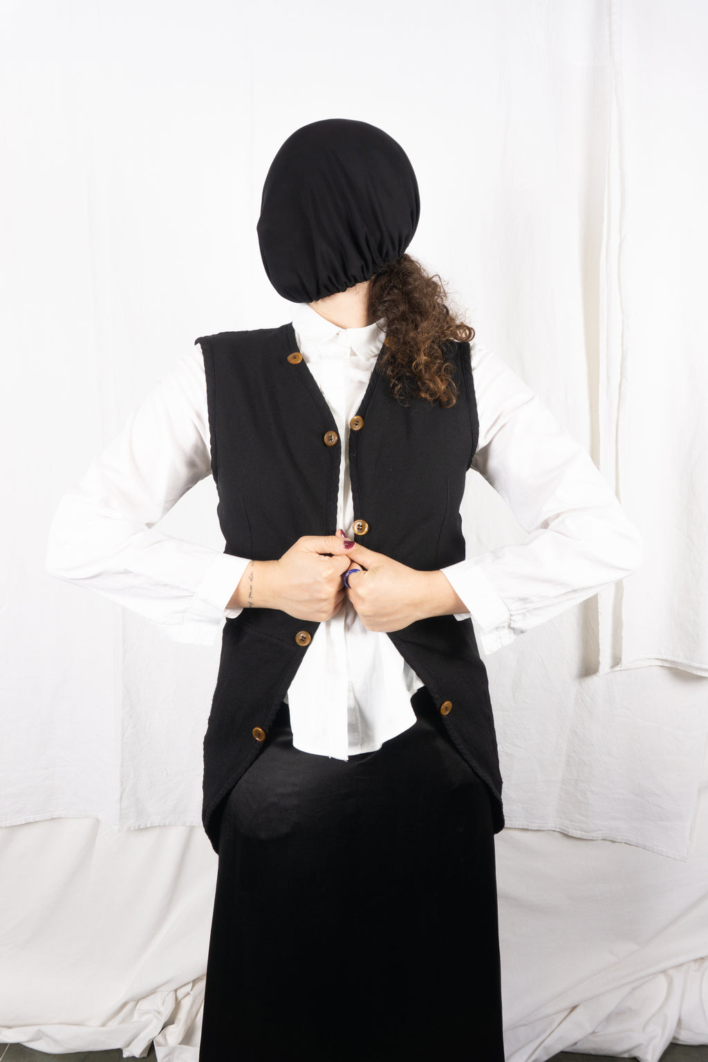 Comme des Garçons A/W 2010 long waistcoat – front view | Recente Studio
