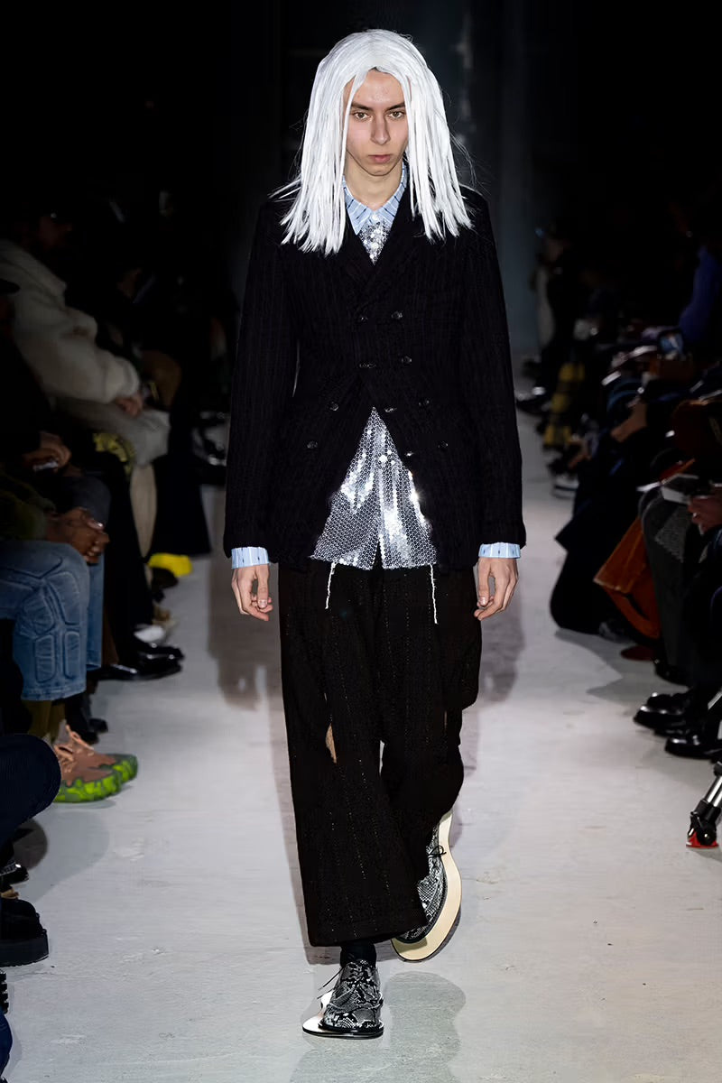 Comme des Garçons Homme Plus AW24 deconstructed pants – runway | Recente Studio