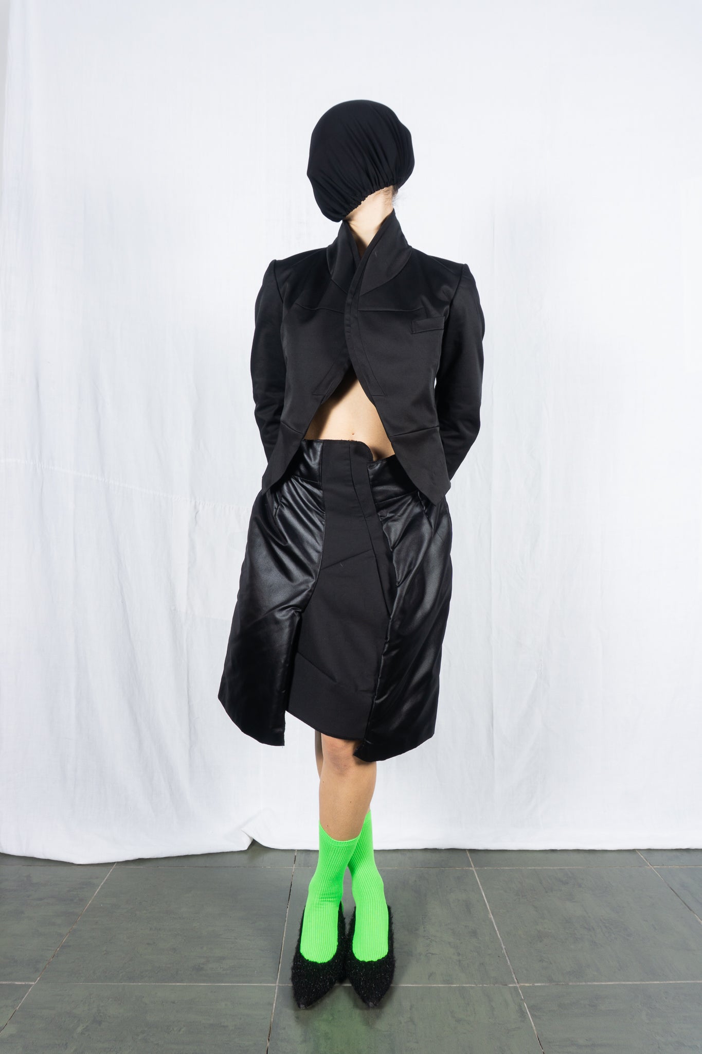 Comme des Garçons S/S 2009 asymmetric skirt – front view | Recente Studio