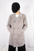 Comme des Garçons SHIRT 2000s double-breasted trench coat – front view | Recente Studio