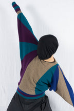 Issey Miyake A/W 1979 bat sweater – worn view | Recente Studio