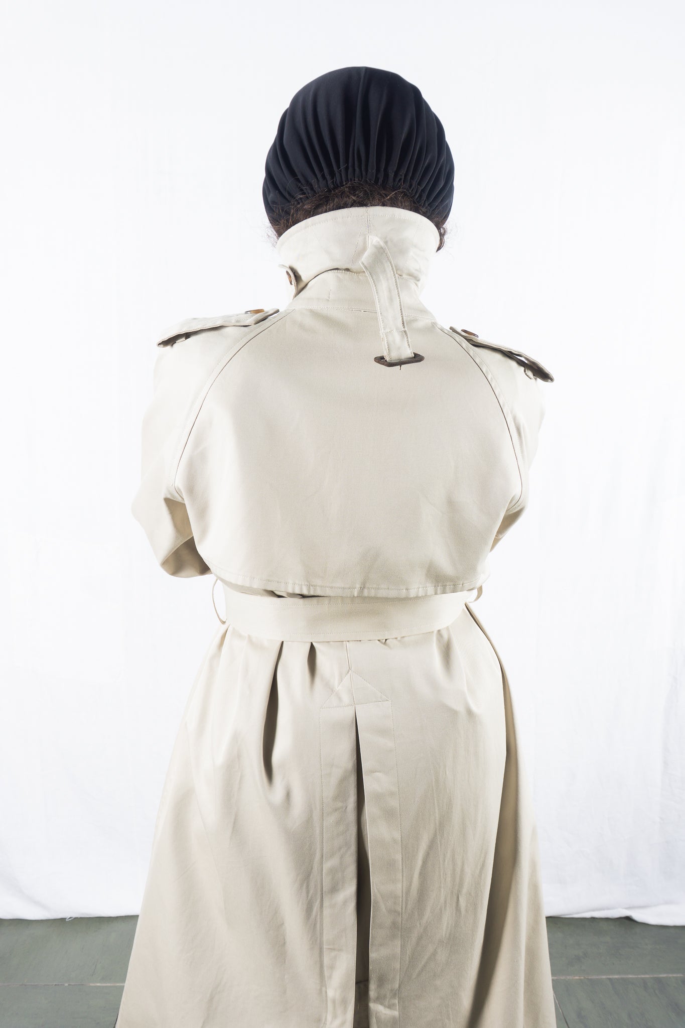 tricot Comme des Garçons X 10 Corso Como A/W 2002 oversized trench coat – back view | Recente Studio