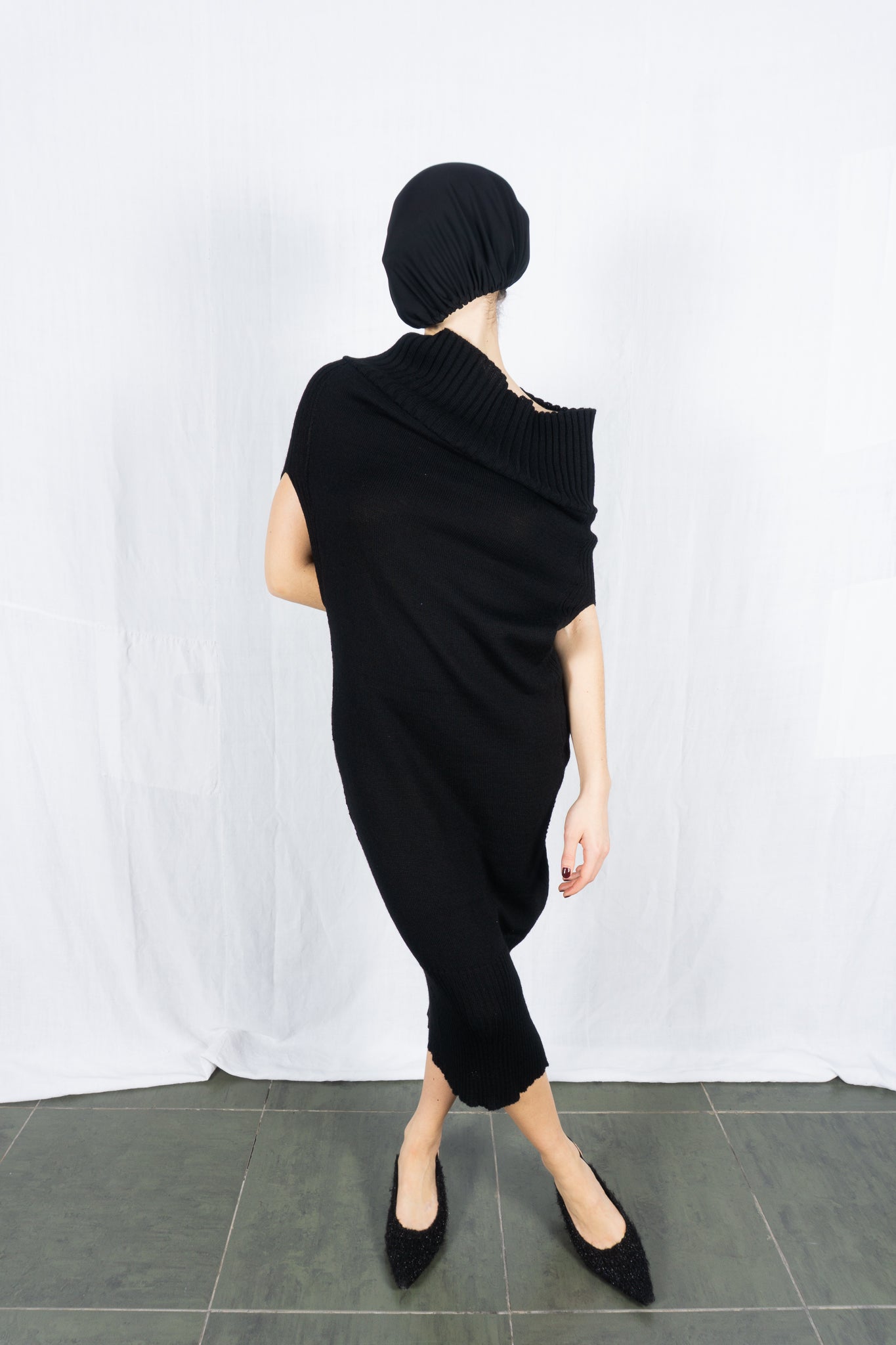 Y’s Yohji Yamamoto A/W 2006 sleeveless wool dress – front view | Recente Studio