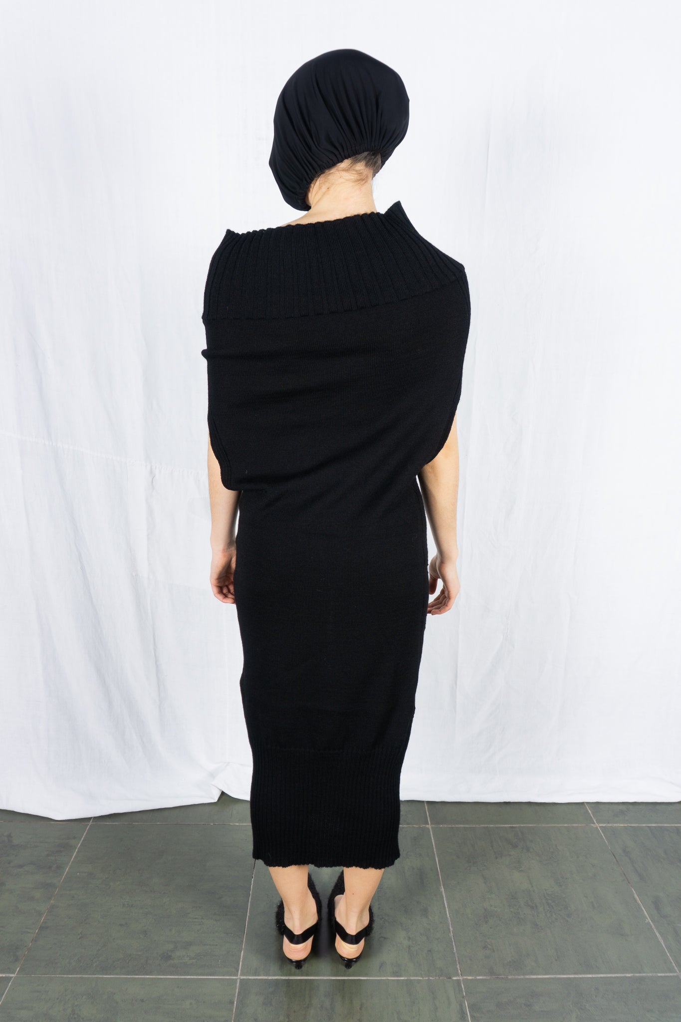 Y’s Yohji Yamamoto A/W 2006 sleeveless wool dress – back view | Recente Studio