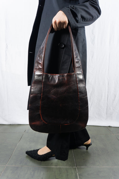 Masakï Matsushïma 1990s shoulder bag – worn view | Recente Studio