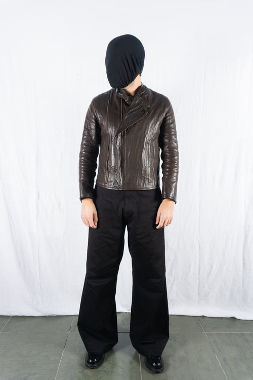 Masakï Matsushïma Couturier A/W 2004 armor leather jacket – front view | Recente Studio