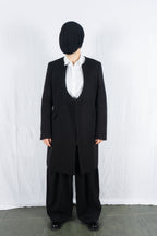 Comme des Garçons Homme Plus A/W 2022 collarless coat – side view | Recente Studio