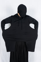 Comme des Garçons Homme Plus A/W 2021 asymmetric hoodie – front view | Recente Studio