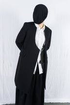 Comme des Garçons Homme Plus A/W 2022 collarless coat – open front | Recente Studio
