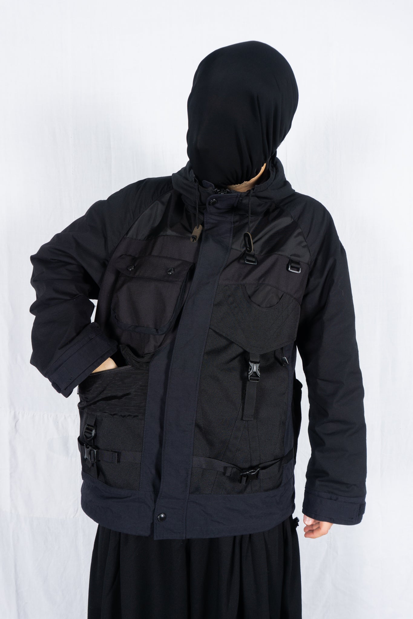 Junya Watanabe Man A/W 2023 hybrid backpack jacket – back view | Recente Studio