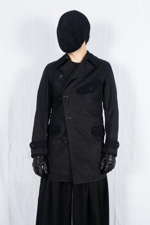Junya Watanabe Man A/W 2013 asymmetrical trench – front view | Recente Studio