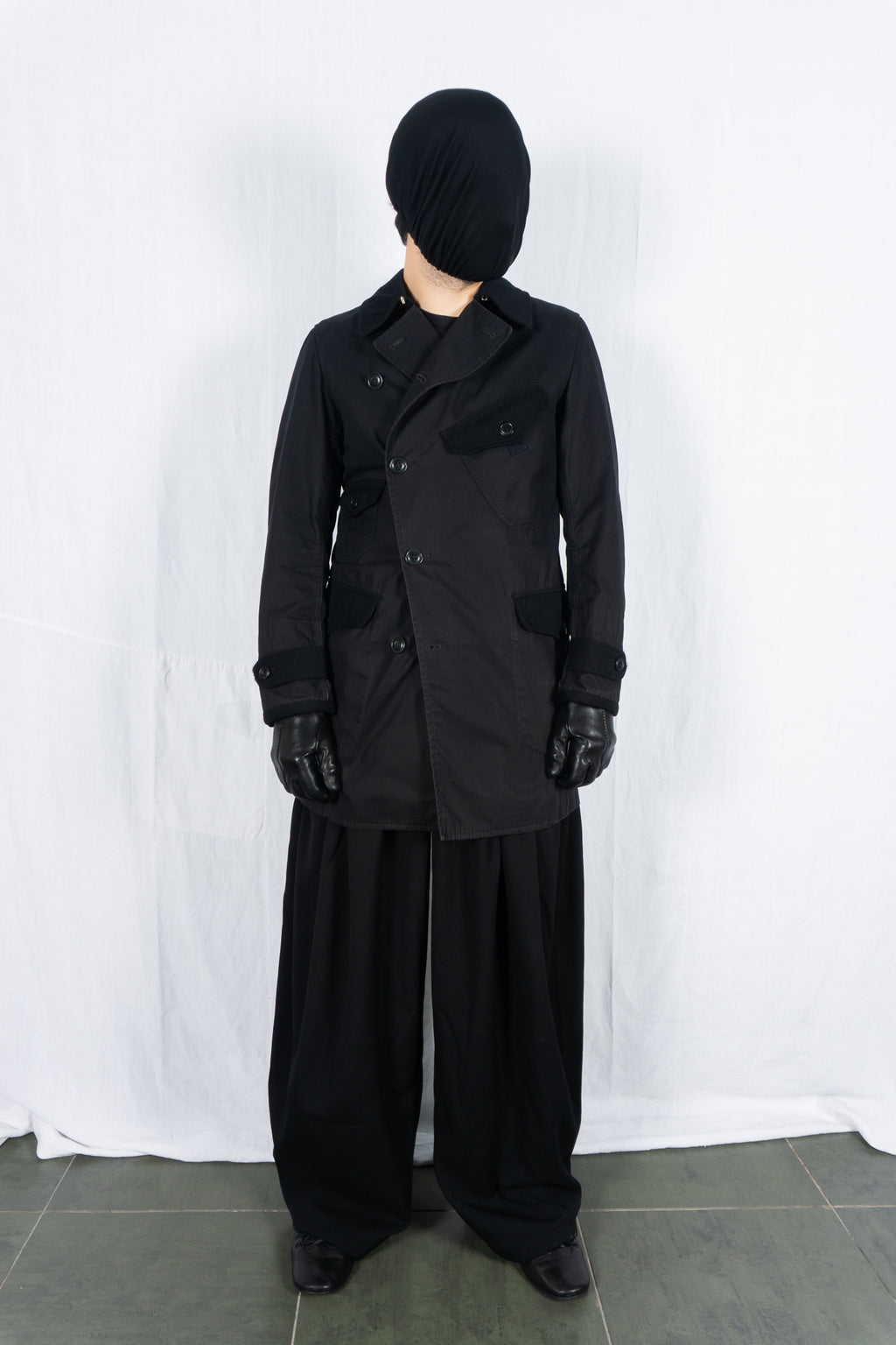 Junya Watanabe Man A/W 2013 asymmetrical trench – back view | Recente Studio