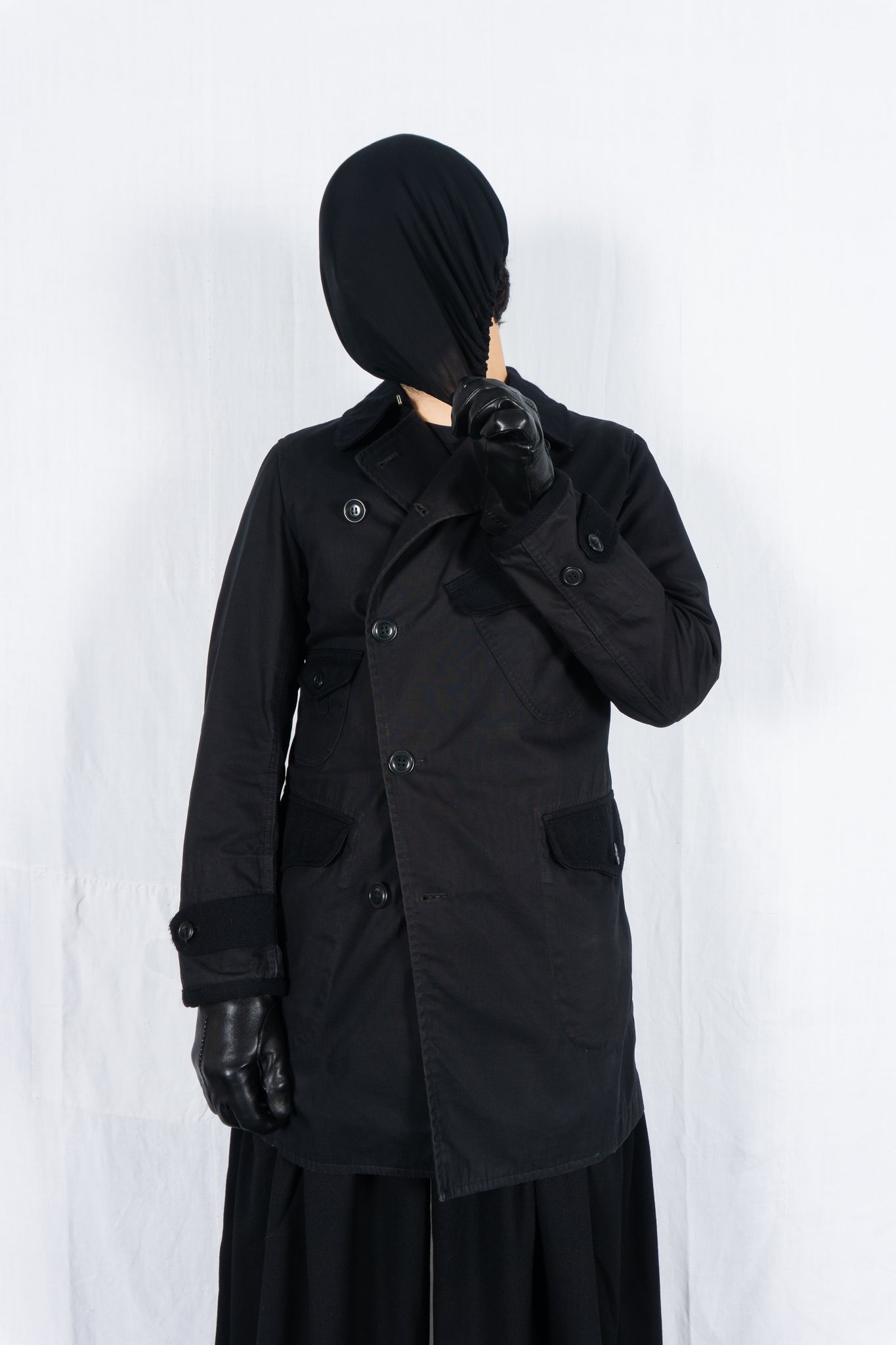 Junya Watanabe Man A/W 2013 asymmetrical trench – side view | Recente Studio
