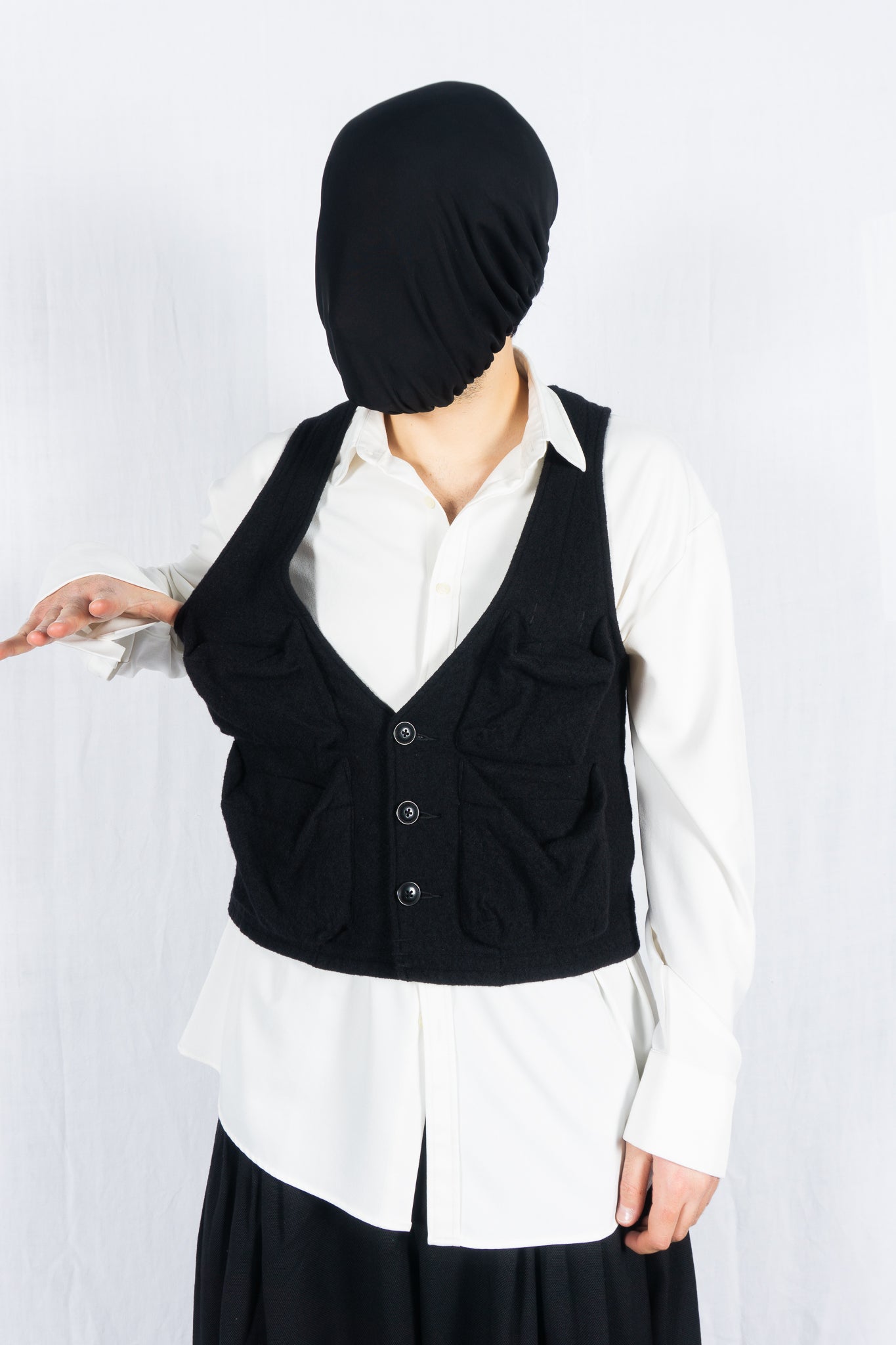 Number (N)ine 2000s multi pocket wool vest | Recente Studio