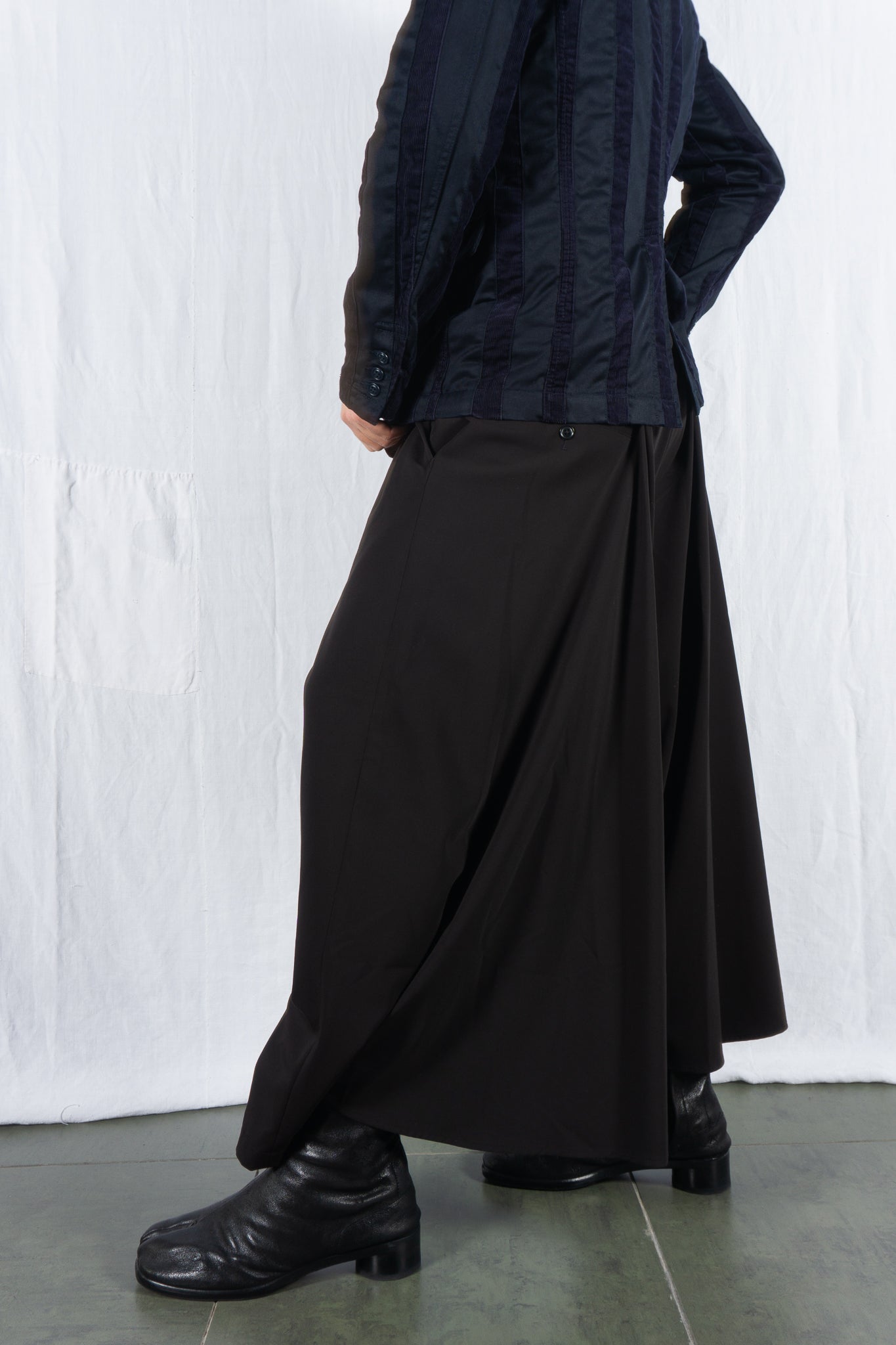 S’YTE Yohji Yamamoto SS12 wide double pants – waist detail | Recente Studio