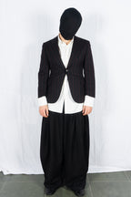 Junya Watanabe Man A/W 2004 red striped jacket – back view | Recente Studio