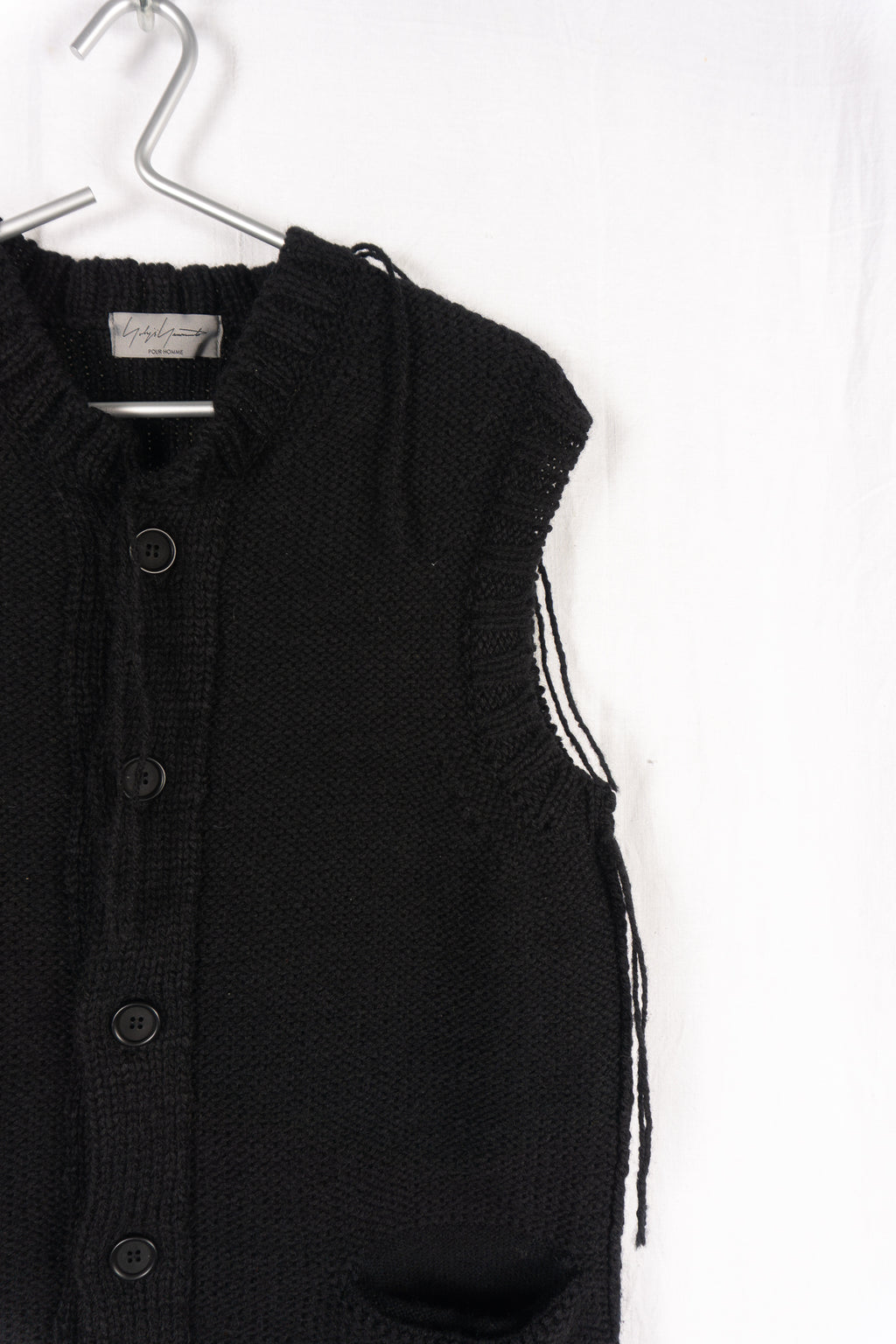 Yohji Yamamoto Pour Homme AW17 wool vest – back view | Recente Studio