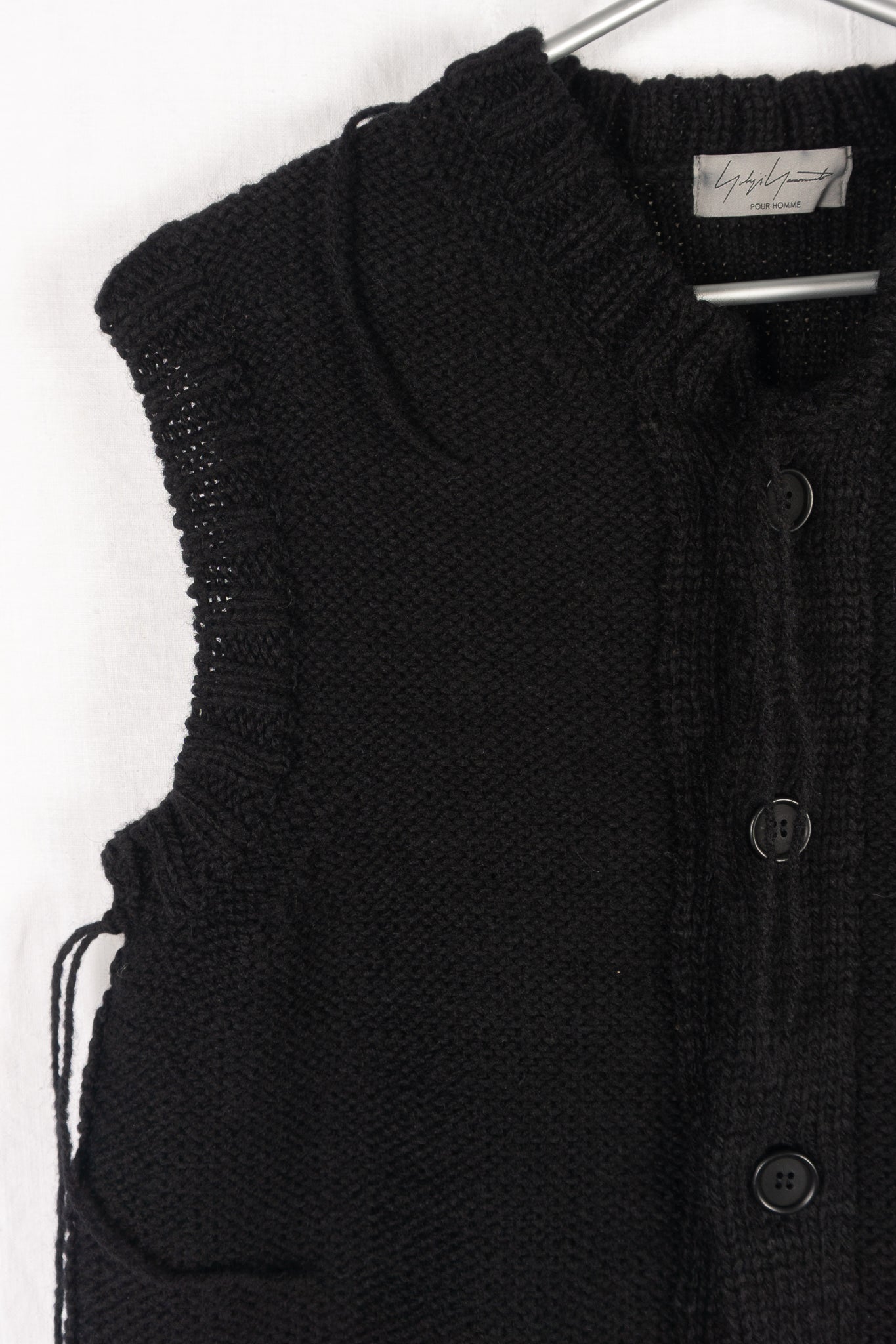 Yohji Yamamoto Pour Homme AW17 wool vest – detail | Recente Studio