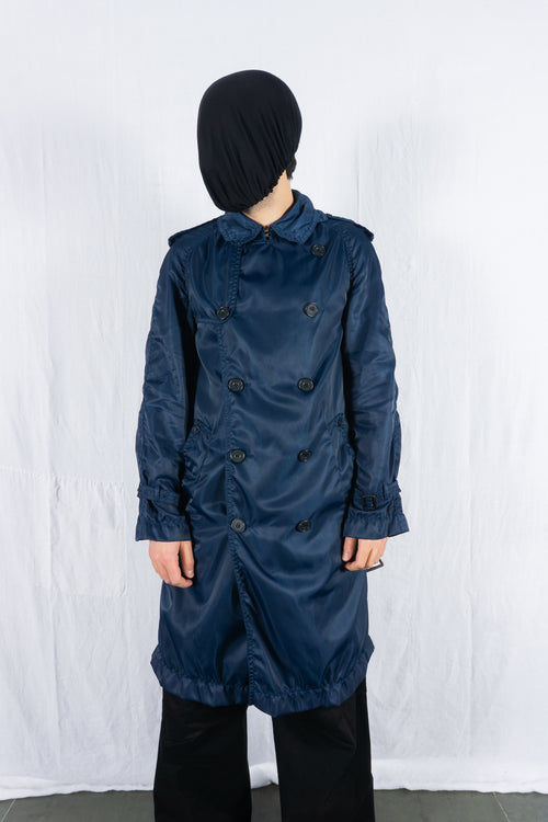 Junya Watanabe Man x Aquascutum A/W 2005 trench coat – front view | Recente Studio