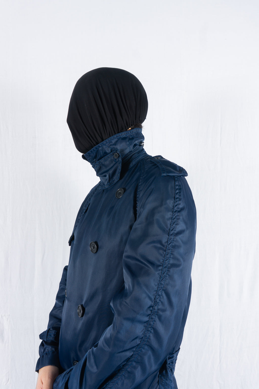 Junya Watanabe Man x Aquascutum A/W 2005 trench coat – side view | Recente Studio