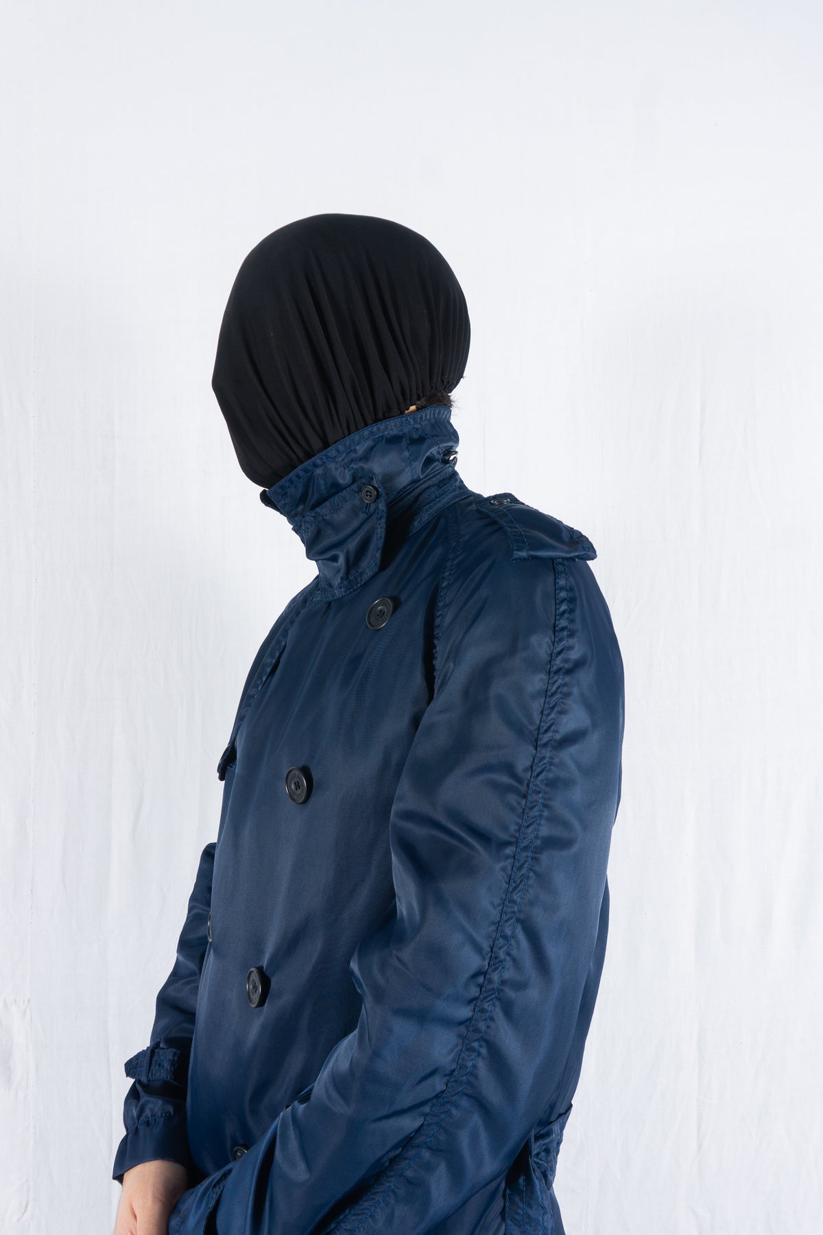Junya Watanabe Man x Aquascutum A/W 2005 trench coat – side view | Recente Studio