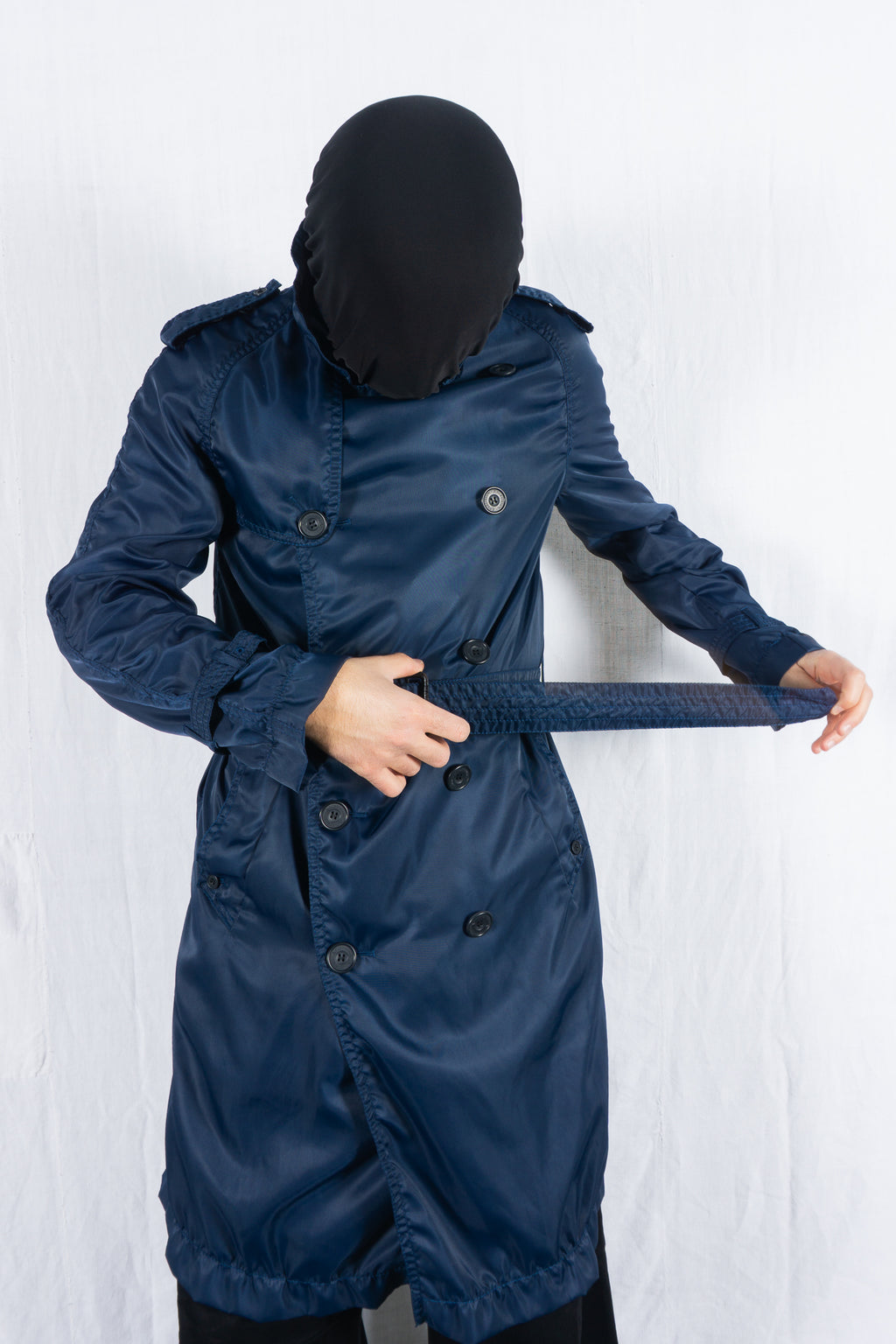Junya Watanabe Man x Aquascutum AW05 trench coat – back view | Recente Studio