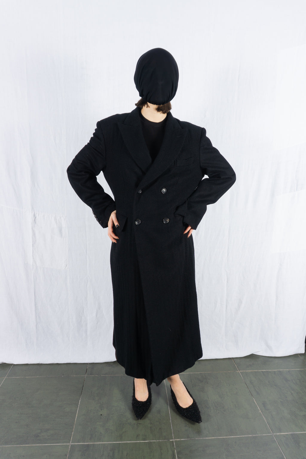 Junya Watanabe A/W 2019 reversible printed coat – back view | Recente Studio