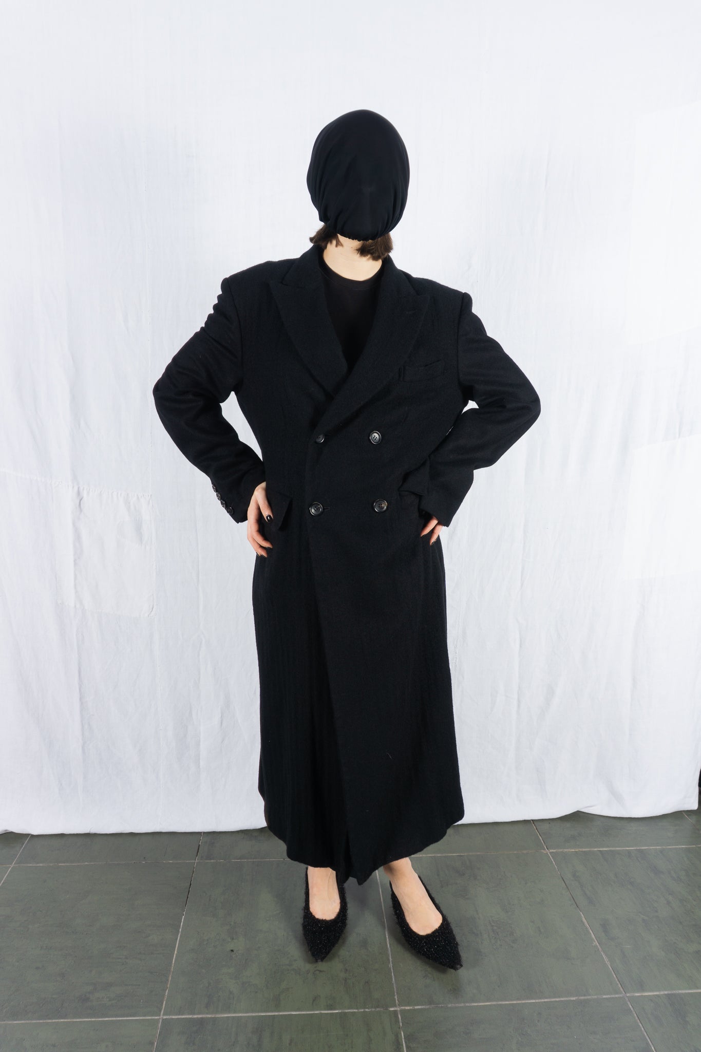 Junya Watanabe A/W 2019 reversible printed coat – back view | Recente Studio