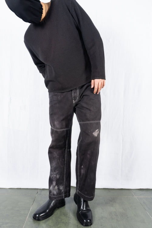 Comme des Garçons Homme 2010s bleached pants – side view | Recente Studio