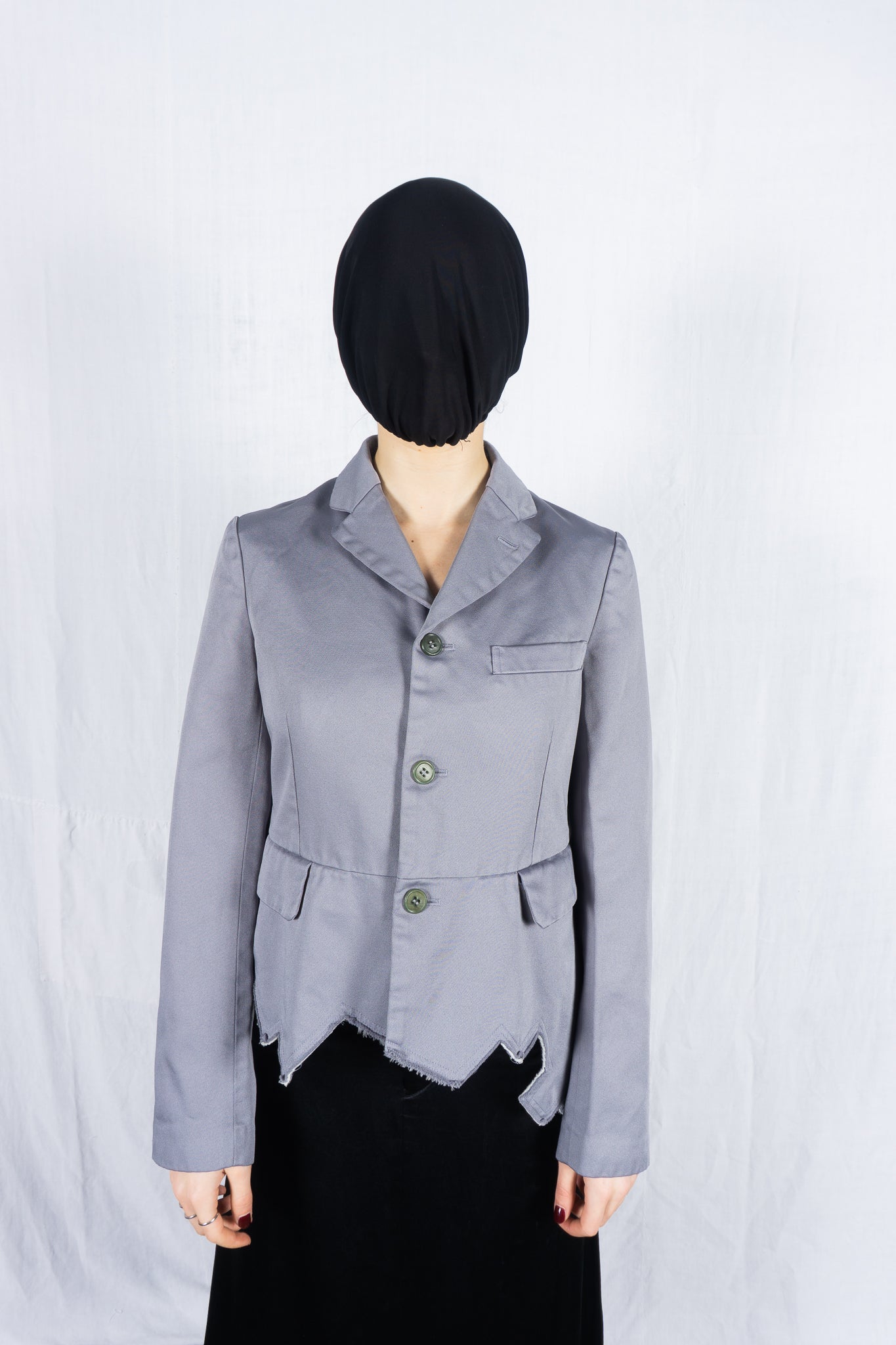 Comme des Garçons S/S 2018 destroyed jacket – full length | Recente Studio