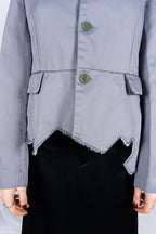 Comme des Garçons S/S 2018 destroyed jacket – destroyed detail | Recente Studio