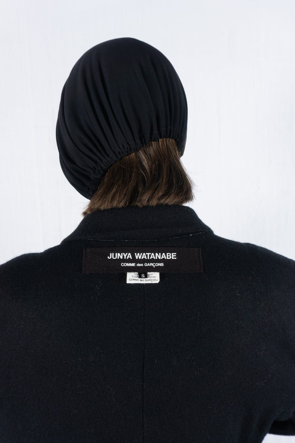 Junya Watanabe AW19 reversible printed coat – collar detail | Recente Studio