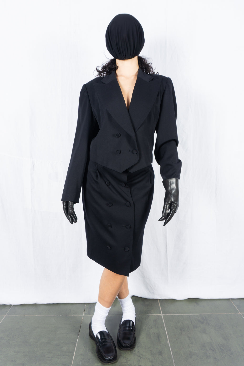 I.S. Issey Miyake Sport 1980s wool suit – back view | Recente Studio