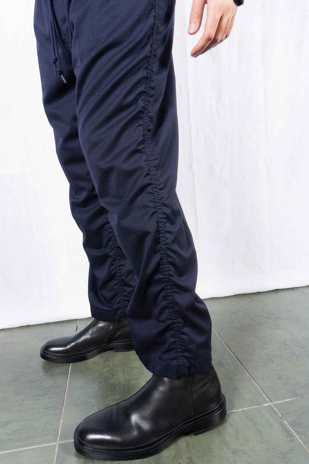 Junya Watanabe Man SS21 classic stretch trousers – waist detail | Recente Studio