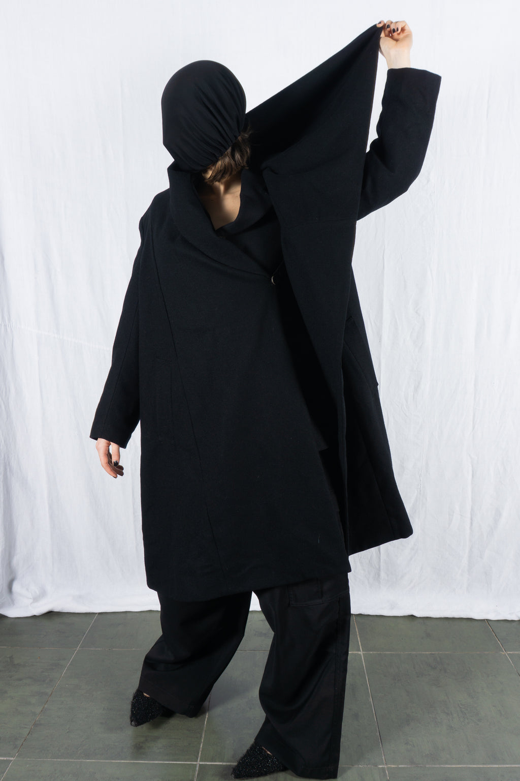 Comme des Garçons 1980s monster coat – open view | Recente Studio