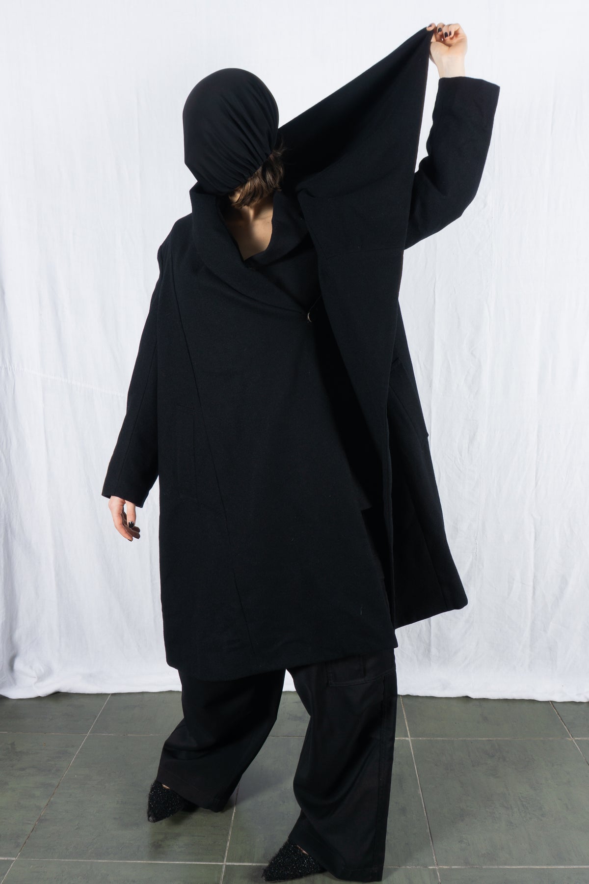 Comme des Garçons 1980s monster coat – open view | Recente Studio
