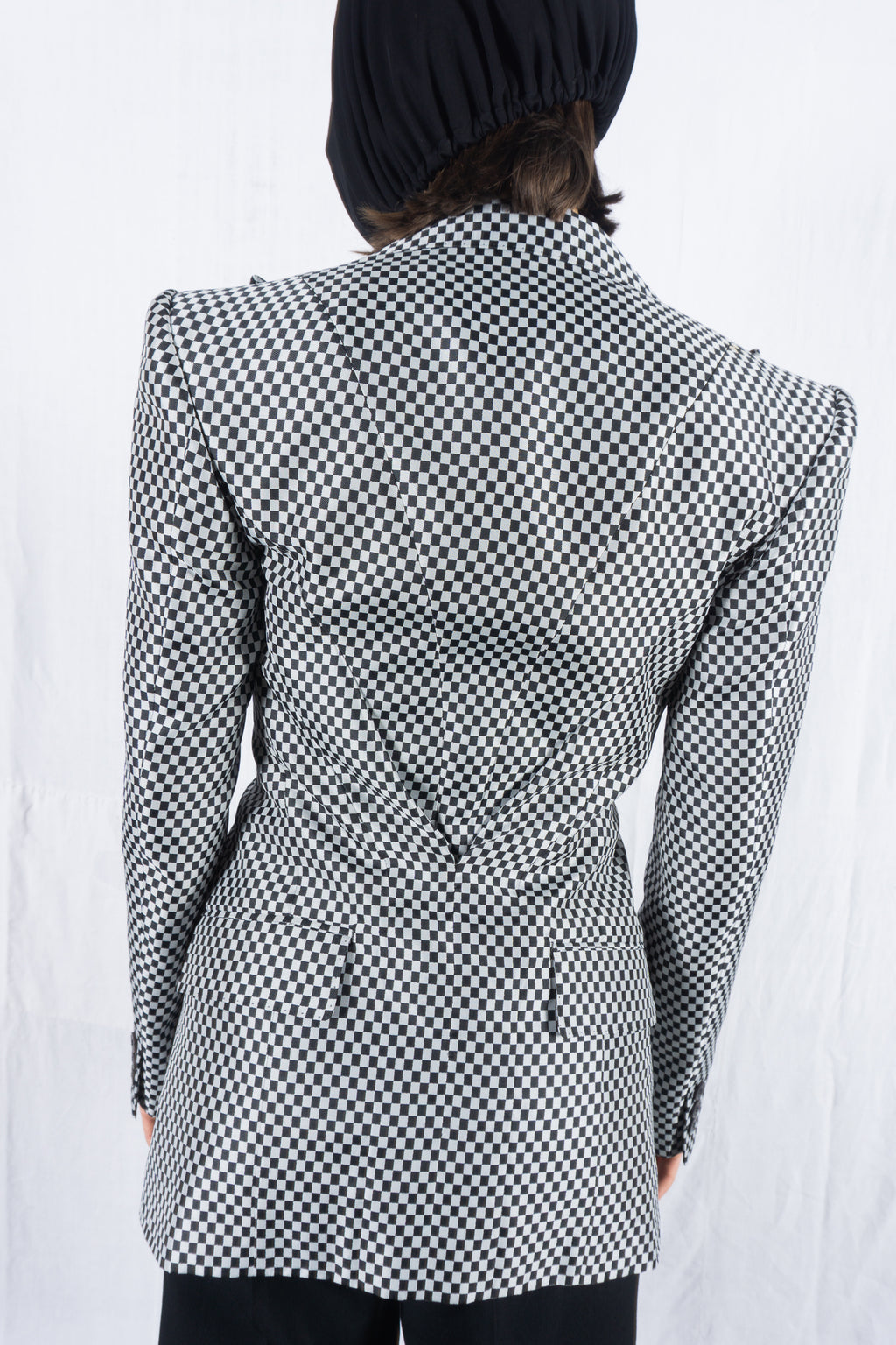 Junya Watanabe S/S 2010 checkered jacket – side view | Recente Studio