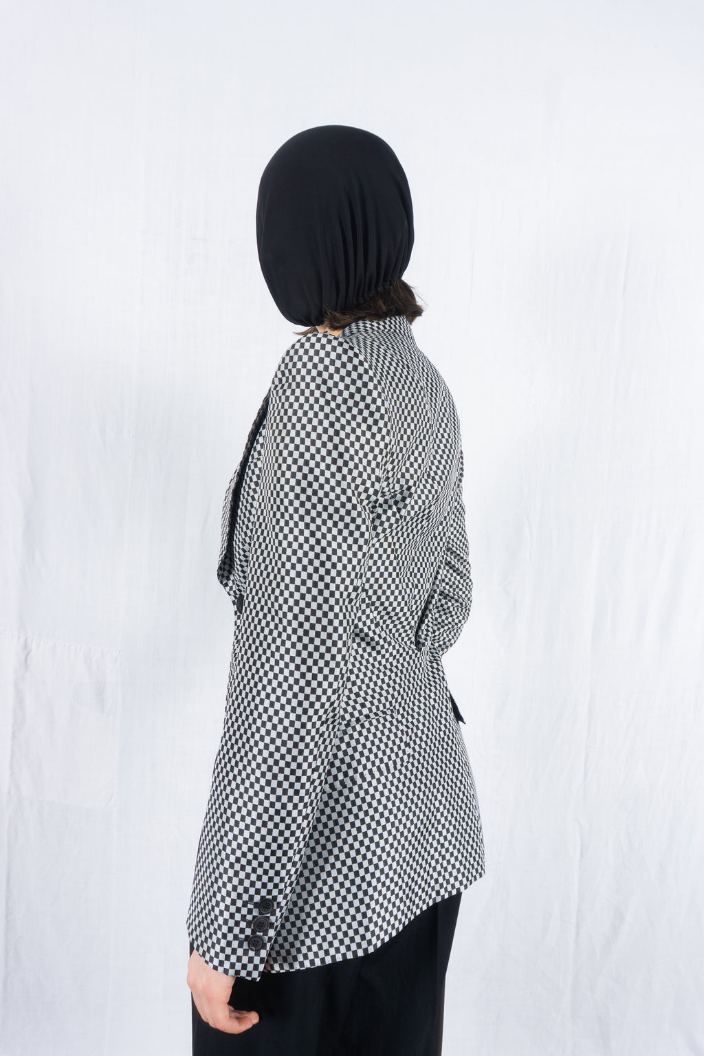 Junya Watanabe S/S 2010 checkered jacket – back view | Recente Studio