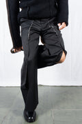 Comme des Garçons Homme Plus A/W 2024 deconstructed pants – front view | Recente Studio