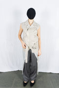 Junya Watanabe Comme des Garçons S/S 2021 biker vest dress – front view | Recente Studio