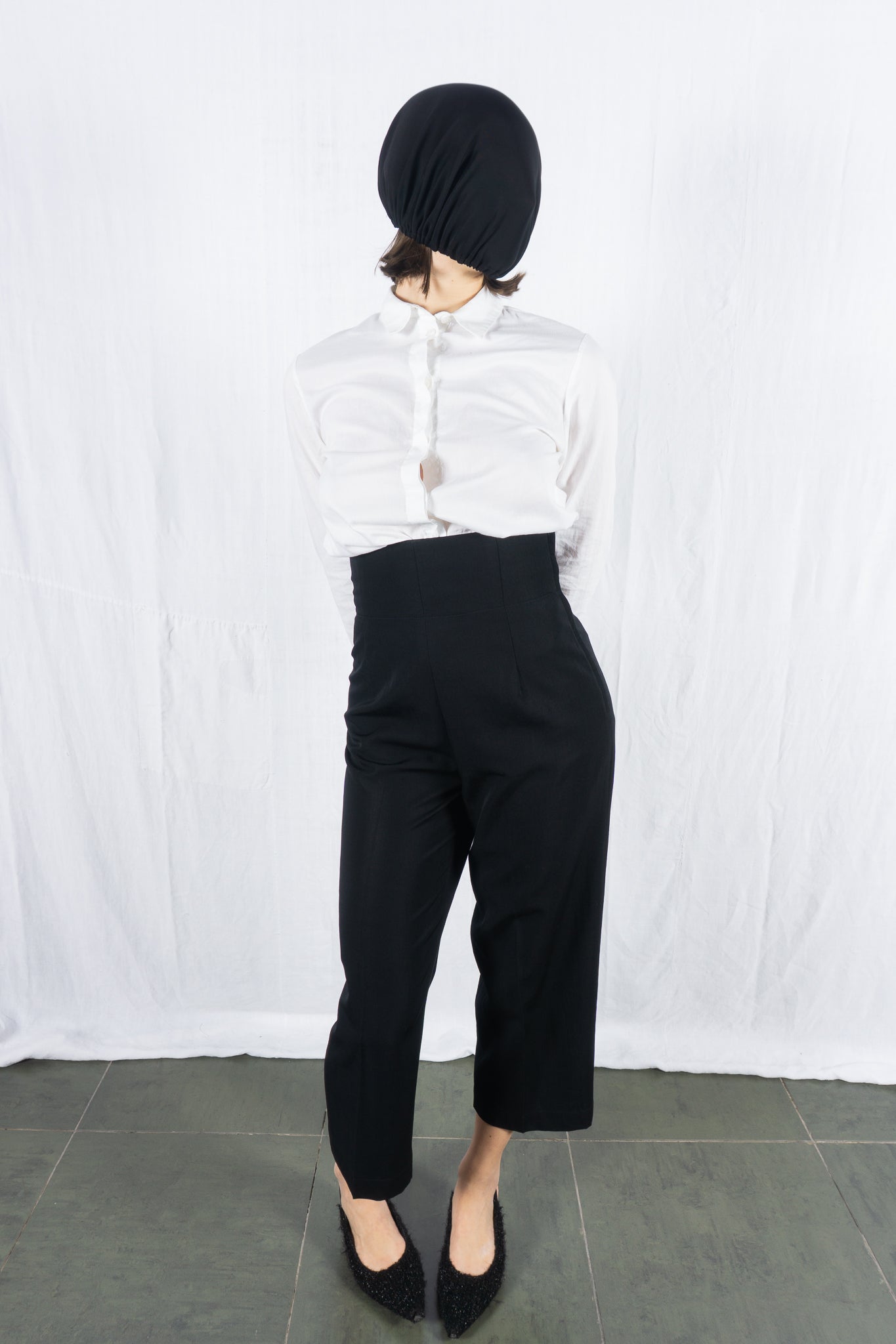 Comme des Garçons A/W 1988 office pants – front view | Recente Studio