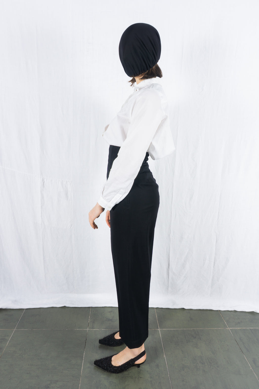 Comme des Garçons AW88 office pants – waist detail | Recente Studio