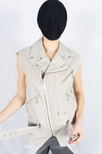 Junya Watanabe Comme des Garçons S/S 2021 biker vest dress – zipper detail | Recente Studio