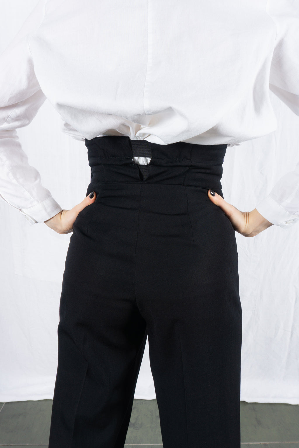 Comme des Garçons A/W 1988 office pants – back view | Recente Studio